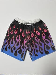 US 三軒茶屋 Flames Printed Easy Short Pants - メルカリ