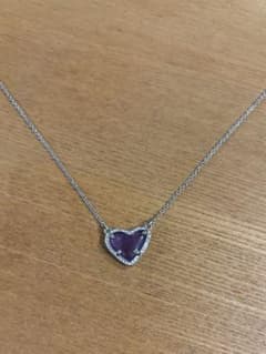 Kendra Scott ハート ネックレス パープルのサムネイル