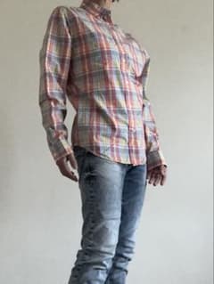 Gap LIVED-IN チェック柄 長袖シャツ ピンク系 XS（日本S〜M）のサムネイル