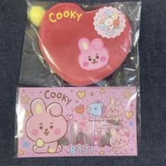 BT21バレンタインギフト　COOKYハートポーチ&ファイルケースチョコのサムネイル