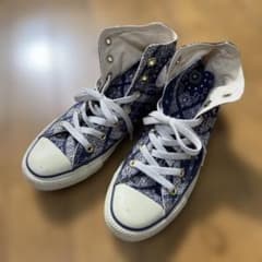 コンバースオールスター　CONVERSE x-girl ペイズリー柄