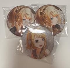 プロジェクトセカイ 鏡音リン グリッター缶バッジ - メルカリ