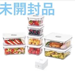 VAKUENプレミアム真空保存容器&全自動食品シーラー機 ミニ9個セットバ