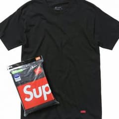 2枚Supreme hanes 白黒セットのサムネイル