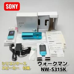 ソニー ウォークマン NW-S315K 16GB スピーカー・ケース付 ブルー