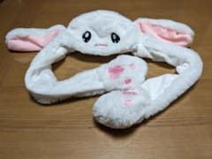 うさぎ被り物　ぴこぴこうさぎ　うさ耳のサムネイル