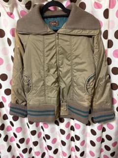 Torino リブ襟 ジップアップ ジャケット ブラウンのサムネイル
