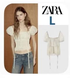 ZARA マッチングコルセットトップスL ZARA マッチングコルセットトップス L - メルカリ