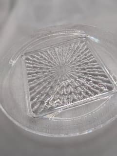 江戸切子風 四角カットガラス丸皿17.8cm 5枚 江戸切子風 四角カットガラス丸皿17.8cm 2枚 - メルカリ