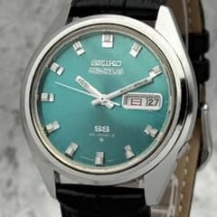 72年製/自動巻き/稼働 セイコー 5ACTUS エメラルドグリーン デイデイト