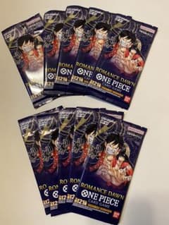 10パック　ONE PIECE カードゲームROMANCE DAWN OP-01のサムネイル