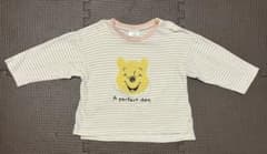 Disney Winnie the Pooh striped long-sleeved T-shirt with chenille embroidery, size 95