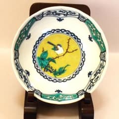 九谷焼 青郊窯 染付間取吉田屋風花鳥 小鉢 - メルカリ