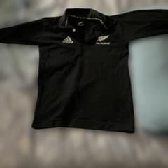 adidas ALL BLACKS ラガーシャツ - メルカリ
