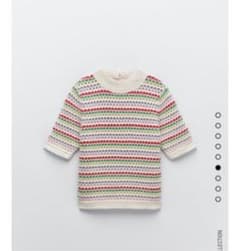 ストライプニットトップス　ZARAのサムネイル