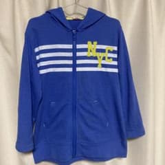 ブルー　薄手パーカー140cmのサムネイル
