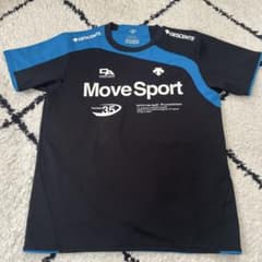 DESCENTE Move Sport シャツ 黒/青　バレーボール　Lサイズのサムネイル