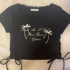 CHIP CLIP ロゴプリント 半袖Tシャツ ブラックのサムネイル