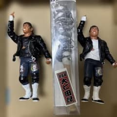 邪道　大仁田厚　フィギュア2体　ミニチュア有刺鉄線バット　プロ格ヒーローズセット 邪道 大仁田厚 フィギュア2体 ミニチュア有刺鉄線バット プロ格