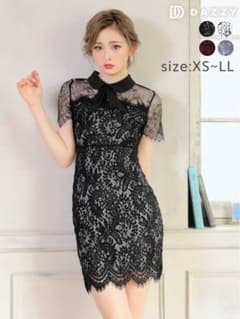 DAZZY レースタイトドレス XSのサムネイル