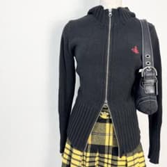 Y2K❤️ Vivienne Westwood オーブ刺繍 ダブルジップパーカー - メルカリ