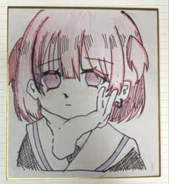 手描きイラスト 病みかわいい 女の子 メンヘラ アナログイラスト 創作