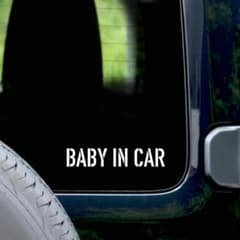 baby in car ベイビーインカー　ベビーインカー　車ステッカー　シールのサムネイル