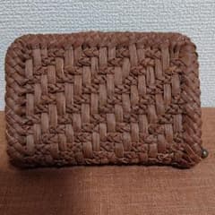 山葡萄小銭入れ 三つ編みミックスのサムネイル