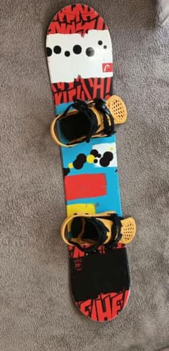 ✴️head キッズ スノボ ビンディング 2点セット head ジュニア用 JR 128cm スノボ、ビンディング 2点セット - メルカリ