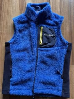 mont-bell フリースベスト キッズ ブルー　120cmのサムネイル