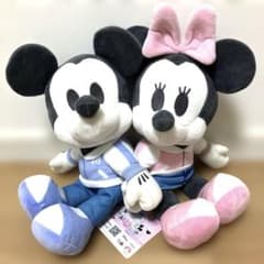 【新品　タグ付き】【ぬいぐるみ】ミッキー　ミニー　手繋ぎ　ディズニー　プライズ品のサムネイル