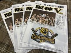 阪神タイガース優勝　クリアファイル＆読売新聞号外4つセットのサムネイル