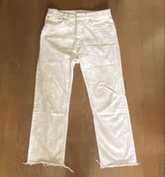 Maison Margiela ウォッシュ加工デニム ホワイト 30 四つタグ - メルカリ