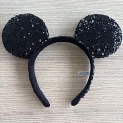 ディズニー ミッキーマウス耳カチューシャ 黒のサムネイル