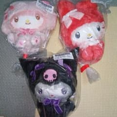 マイメロディ クロミ ぬいぐるみ くりっぴぃ うるきゅんふわふわ 3種セット