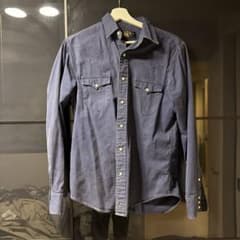 RRL Ralph Lauren ネイビー ウエスタンシャツ Sのサムネイル