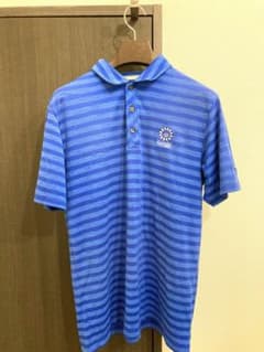 PUMA GOLF ポロシャツ ブルー ボーダー柄のサムネイル