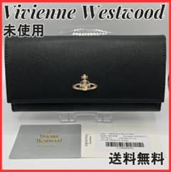 新品 未使用 Vivienne Westwood シンプル長財布 折財布 黒 - メルカリ