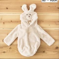 ウサギ ロンパース 着ぐるみ ベビー服 80-90cm コスプレ　ハロウィンのサムネイル