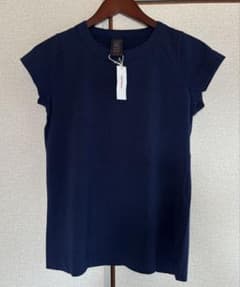 新品未使用品homspunネイビー 半袖Tシャツのサムネイル