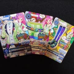 アイカツ カード Swing ROCK マドラスチェックコーデ 3枚セットのサムネイル