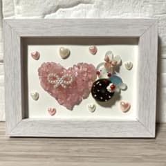 【No.81】ハートがいっぱい♡バレンタイン シーグラスアートのサムネイル
