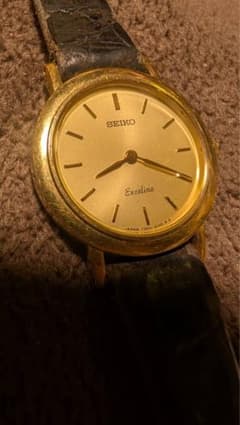 s*M様 デッドストック級 セイコー エクセリーヌ 18KT ゴールド文字盤 レ s*M様 デッドストック級 セイコー エクセリーヌ 18KT ゴールド文字盤