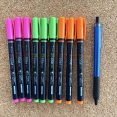 文房具10本セット 東進 （蛍光ペン➕モノグラフライト） トンボのサムネイル