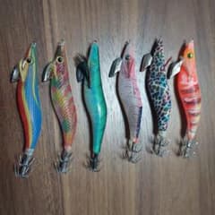 値下げしました！3号餌木、６本セットです！のサムネイル