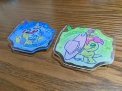 デジモンアドベンチャー アクリルバッジ 2点セット ガブモン パルモンのサムネイル