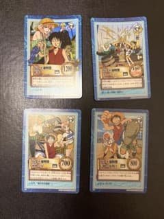 ワンピース カードダス ルフィ海賊団 4枚セット 1999年のサムネイル
