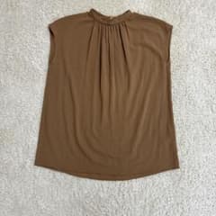 UNITED ARROWS ノースリーブ ブラウス ブラウンのサムネイル