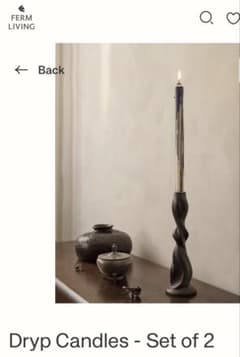 ferm LIVING DRYP CANDLES 2本セットのサムネイル