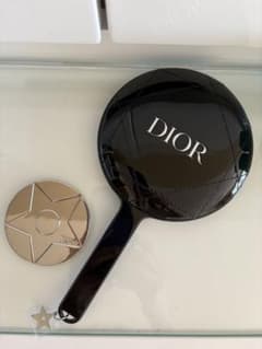 Dior 手鏡 ハンドミラー ブラックノベルティのサムネイル